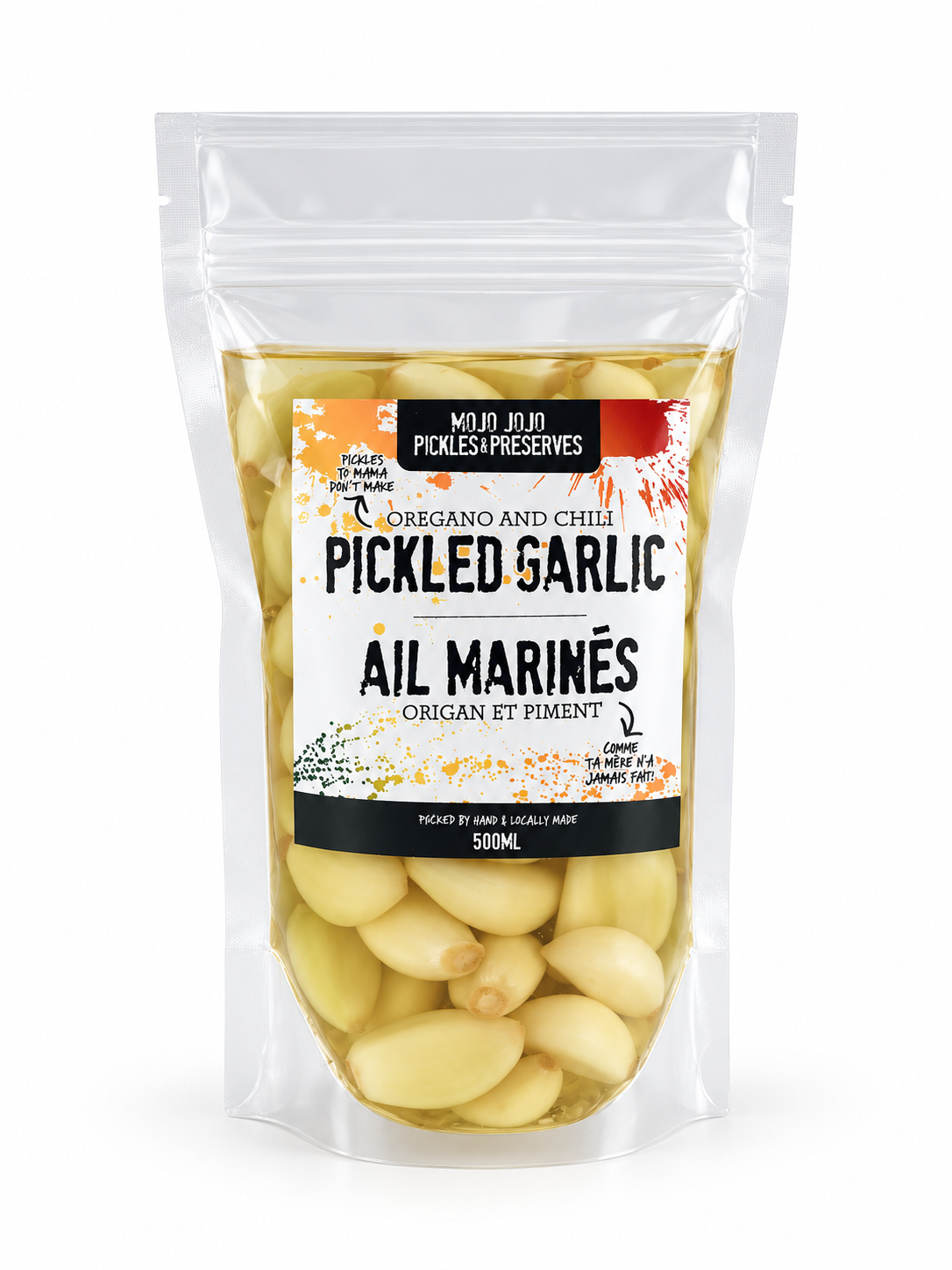 Hot Pickled Garlic