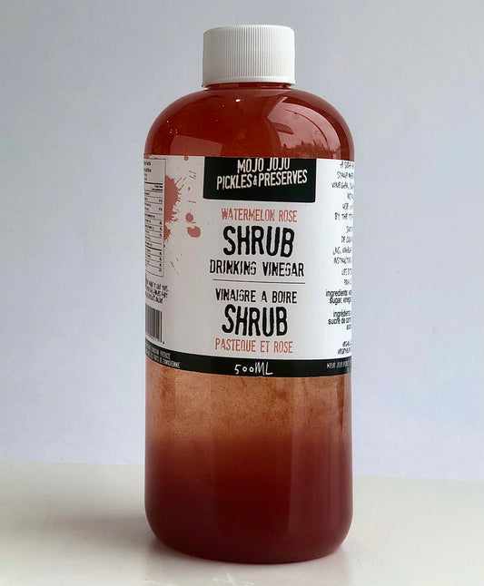 Watermelon Rose Shrub Drinking Vinegar