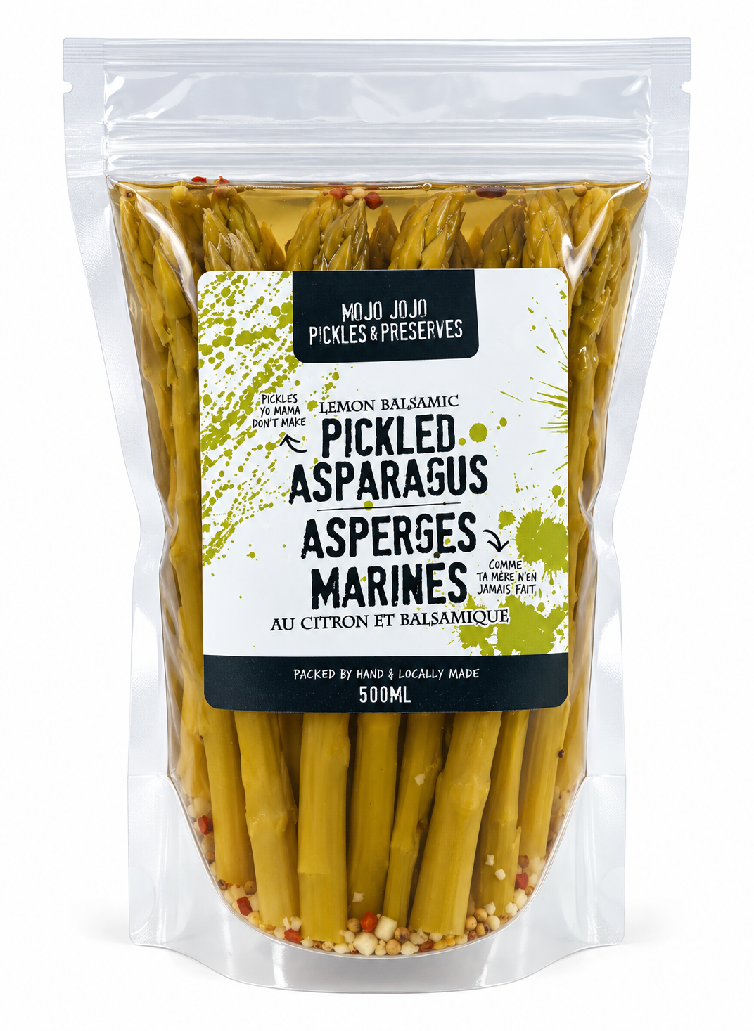 Lemon Balsamic Pickled Asparagus